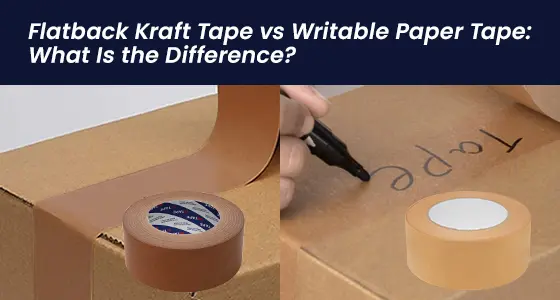 Flatback Kraft Tape vs Writable Paper Tape.webp